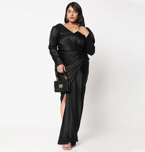 Black Plus Size Maxi Dress